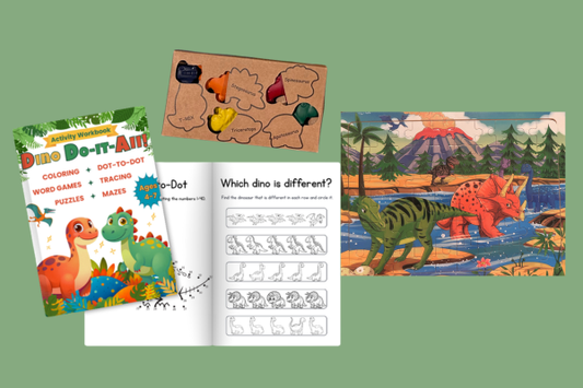 Screen-Free Summer Activities for Kids Ages 4–7: Dinosaur Crafts, Puzzles, and Learning Fun