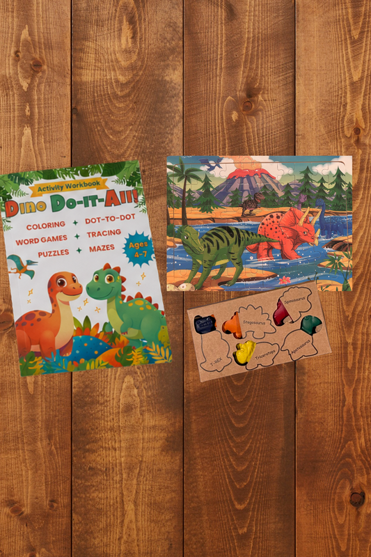 Screen-Free Summer Activities for Kids Ages 4–7: Dinosaur Crafts, Puzzles, and Learning Fun