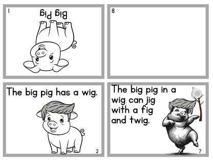 Free Printable CVC Early Emergent Reader Books – Set of 5