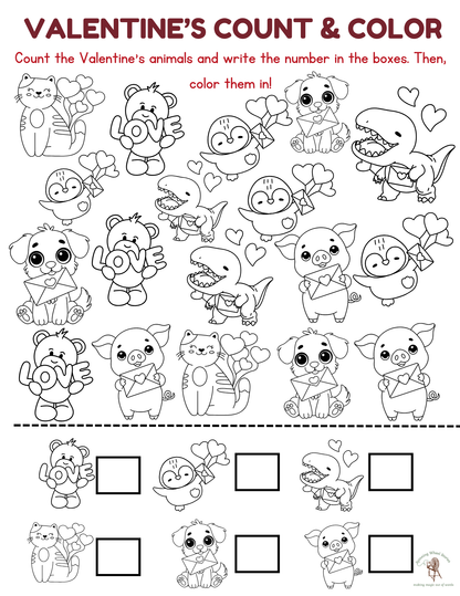 Valentine's Day Activity Pack and Printable Cards
