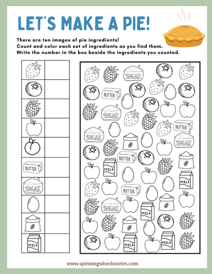 Pi Day Fun Math Work Sheets