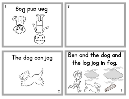 Free Printable CVC Early Emergent Reader Books – Set of 5
