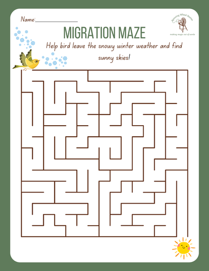 Tree and Bird Activity Packet