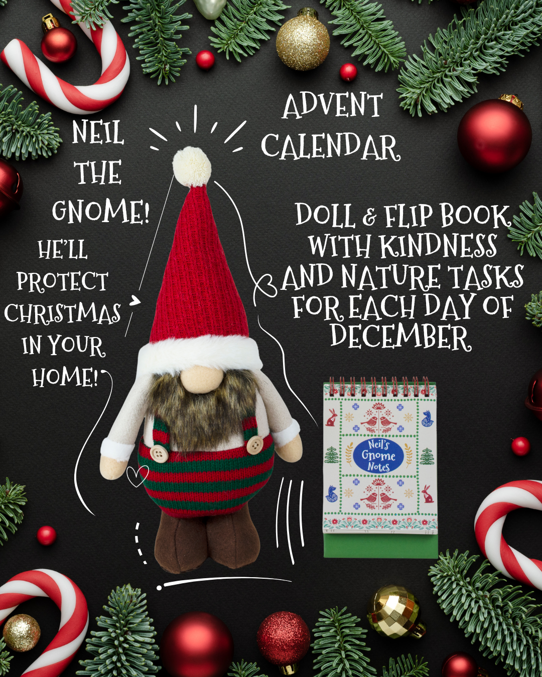 Neil the Gnome Advent Christmas Countdown Gift Set