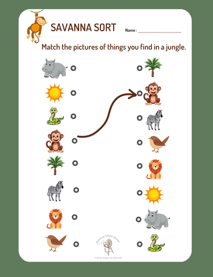 Savanna Activity Packet