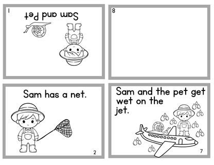 Free Printable CVC Early Emergent Reader Books – Set of 5