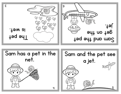 Free Printable CVC Early Emergent Reader Books – Set of 5